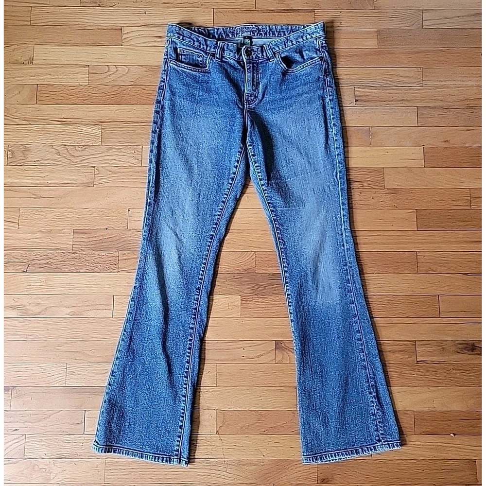 Lauren Ralph Lauren Contemporary Bootcut Jeans Blue Medium Wash‎ Mid Rise Y2K